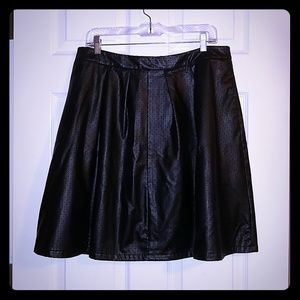 Leather like skirt
